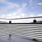0.75*6M Outdoor Balcony Privacy Screen Cover Putih Untuk Apartemen Condo Balcony Railing