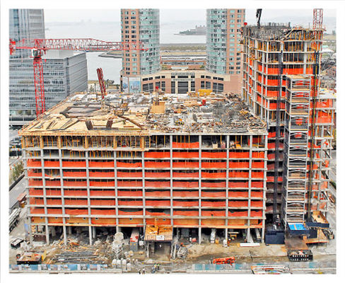 Orange Scaffold Debris Netting Tahan Api