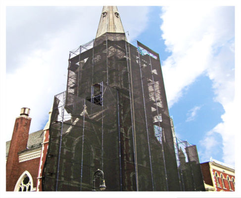 Jaring Puing Tahan Api Hitam Api 2m X 50m 80gsm Jatuh Dicegah