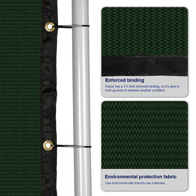 Kain Pemutaran Pagar Chain Link Bola Olahraga Lapangan Tenis Penahan Angin Jaring PE Tanpa Simpul