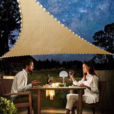 Sun Shade Sail Carport Triangle Canopy Untuk Pantai Pergola 180gsm