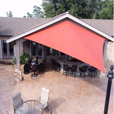 UV Sun Shade Sail Square Sand 185gsm Uv Block Canopy Untuk Patio Lawn Yard