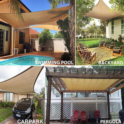 Segitiga Shade Sail Perlindungan UV layar pelindung matahari